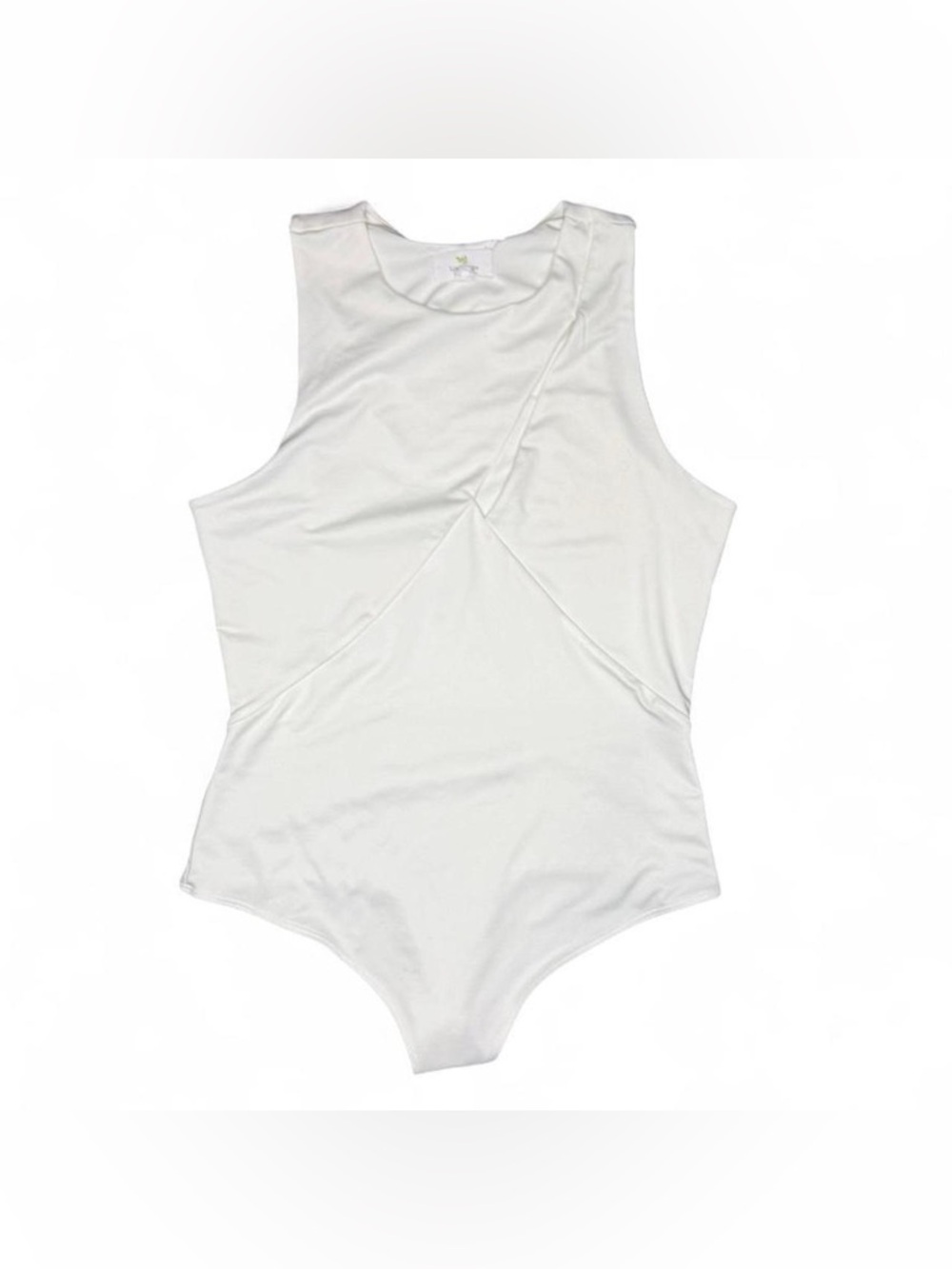 Sleek White Sleeveless Bodysuit